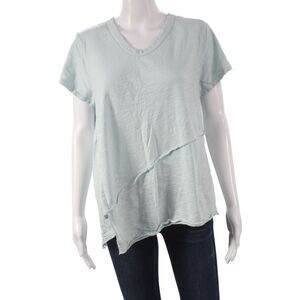 Wilt Women Jersey T-Shirt Green Scoop Neck Short Sleeve Cotton Size L
